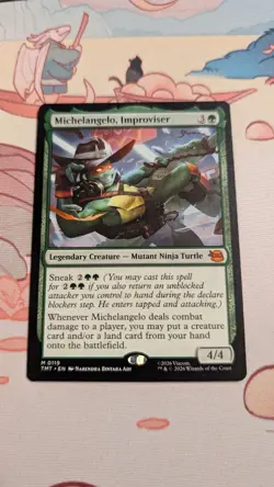 1 x Michelangelo, Improviser - Teenage Mutant Ninja Turtles - NM-Mint - MTG - Image 1