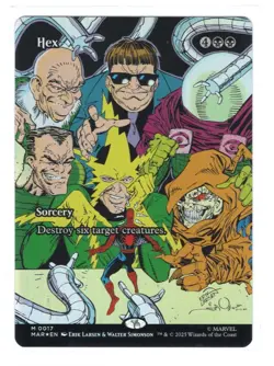 Hex | Borderless FOIL | NM | MTG | 0017 | Mythic | MAR - Marvel Universe - Image 1