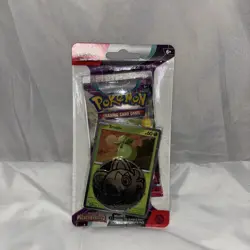SEALED Pokemon Paldea Evolved Smoliv Promo Checklane Blister Booster Pack Coin - Image 1