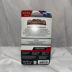 SEALED Pokemon Paldea Evolved Smoliv Promo Checklane Blister Booster Pack Coin - Image 2