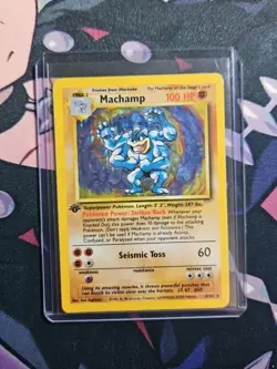 Pokemon TCG Machamp Base Set 8/102 1st Edition Holo Rare 1999 100 HP - Image 5