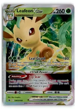 Pokemon Promo Leafeon V ster SWSH195 Holo - Image 1