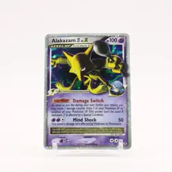 Alakazam Lv. X - 103/111 Rising Rivals Ultra Rare Holo SWIRL Pokemon - HP - Image 1