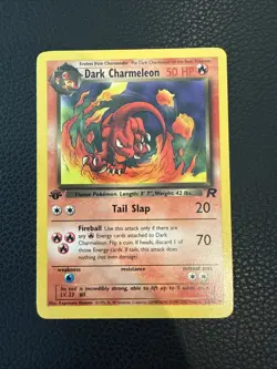 Dark Charmelon 32/82 Team Rocket 1st Edition MP Pokemon Card - Image 1