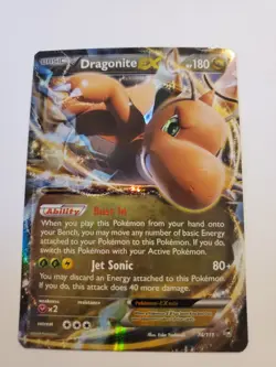 Pokemon TCG Dragonite Furious Fists 74/111 Holo Holo Rare EX LP - Image 1