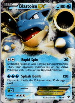 Blastoise EX 29/146 XY Base Set NM Ultra Rare Pokemon Card - Image 1