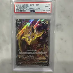 2021 POKEMON SWSH BLACK STAR PROMO #183 FULL ART/JOLTEON V PSA 9 - Image 1