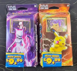 Set of 2 Pokemon XY Evolutions Theme Deck MEWTWO/ PIKACHU -Factory Sealed- - Image 1