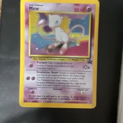 Pokemon TCG Mew 09/53 Wotc Promo Holo Basic Psychic 50 HP Psywave - Image 1