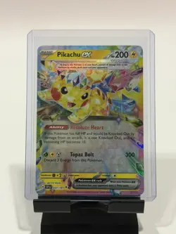 Pikachu ex 057/191 Double Rare Holo Pokemon TCG Surging Sparks NM - Image 1
