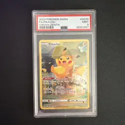 2023 POKEMON SWORD & SHIELD CROWN ZENITH #GG30 FULL ART/PIKACHU PSA 9 - Image 1