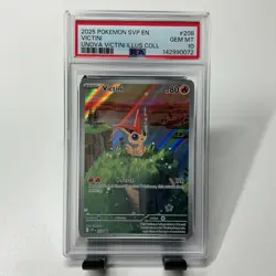 2025 Pokemon Black Star Promo Victini Unova Illustration Collection PSA 10 #208 - Image 1