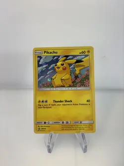 Pokemon TCG Pikachu Sun And Moon Black Star Promo SM206 NM - Image 1
