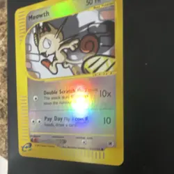 Pokemon TCG Meowth 121/165 Expedition Base Set Reverse Holo Basic Cat 50 HP - Image 2