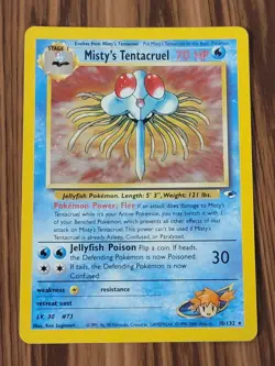 Pokemon TCG Misty's Tentacruel 010/132 Gym Heroes Holo - Image 1