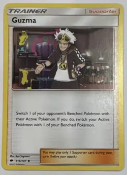 Pokemon TCG Guzma Sm-Burning Shadows 115/147 Regular Uncommon Trainer Supporter - Image 1