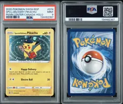 SPECIAL DELIVERY PIKACHU PSA 9 2020 POKEMON SWSH BSP #074 CENTER CANADA 2288 - Image 3