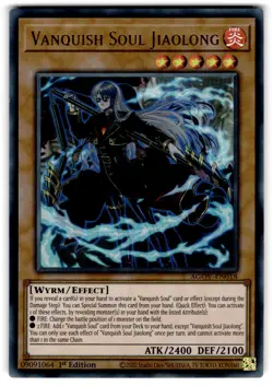 YUGIOH VANQUISH SOUL JIAOLONG ULTRA RARE EXCELLENT CONDITION AGOV-EN018 - Image 1