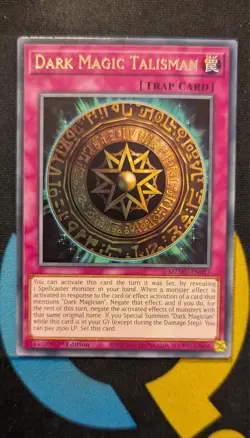 MZMU-EN057 Dark Magic Talisman Rare 1st Edition YuGiOh - Image 1