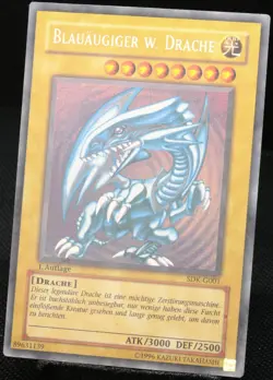Yu-Gi-Oh! Blauaugiger W. Drache SDK-G001 1.Edition 1st Ultra Rare [LP] | DE 2002 - Image 3
