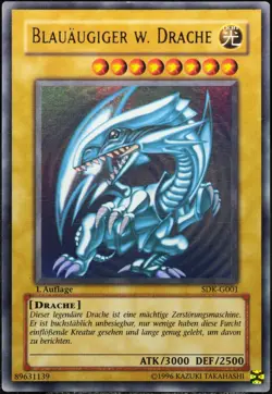Yu-Gi-Oh! Blauaugiger W. Drache SDK-G001 1.Edition 1st Ultra Rare [LP] | DE 2002 - Image 5