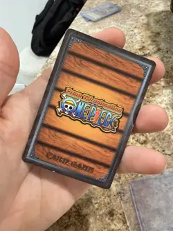 Monkey D. Luffy One Piece CCG Japanese Trap Of The Davy TD-W01 Gold Card - Image 3