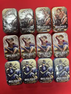 One Piece TCG DISPLAY 12x SEALED Mini Tin Pack Set VOL. 2 - Image 1
