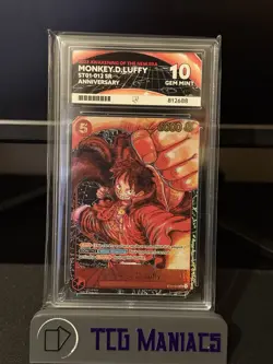 One Piece TCG Monkey.D.Luffy Alt Art ST01-012 Awakening of the New Era - ACE 10 - Image 2