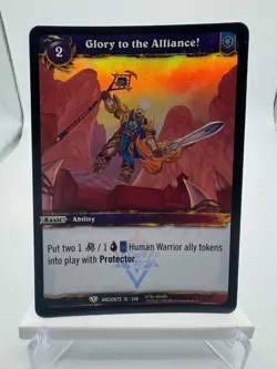 World of Warcraft TCG Foil Promo War of the Ancients Glory to the Alliance! - Image 1