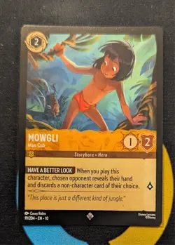 Mowgli - Man Cub 19/204 Super Rare Disney Lorcana Whispers in the Well - Image 1