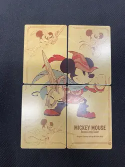 Disney Lorcana First Chapter Insert Art Cards Complete Set Of 4 - Image 1