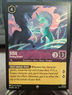 Sisu - Uniting Dragon Disney Lorcana Azurite Sea 54/204 Super Rare Non Foil - Image 1