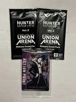 Union Arena Hunter X Hunter 2 Action Point Release Event Promo & Packs - Image 1