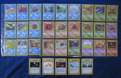 Pokemon Cards Complete Fossil Common and Uncommon Card Set LP/NM - Image 1