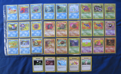 Pokemon Cards Complete Fossil Common and Uncommon Card Set LP/NM - Image 1