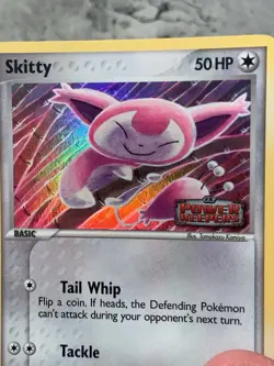 Pokemon TCG Skitty 62/108 Power Keepers Stamped Holo Card 2007 - Image 2