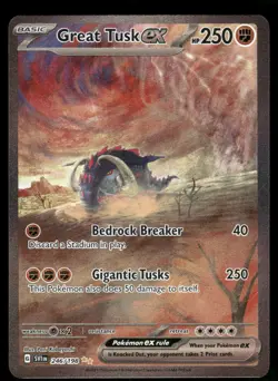 Pokemon Cards Great Tusk ex 246/198 Scarlet & Violet NM - Image 1