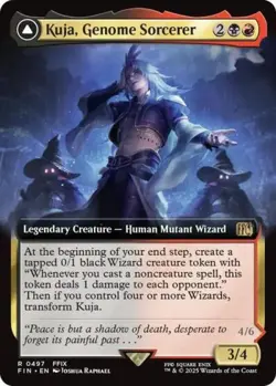 Kuja, Genome Sorcerer (Extended Art) -Foil Light Play MTG - Image 1