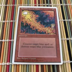 Red Elemental Blast C Fourth Edition Free Shipping - Image 1