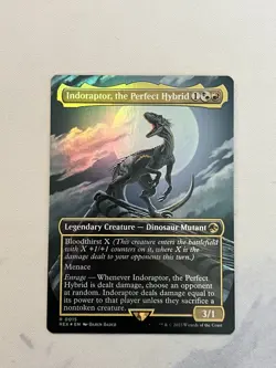 Indoraptor, the Perfect Hybrid Legendary Creature Black Green Foil 015 MTG NM - Image 1