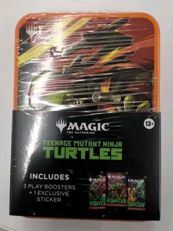 Magic The Gathering Teenage Mutant Ninja Turtles Tin [ Tmnt Mtg ] 3 Boosters - Image 1