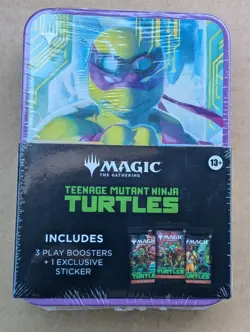 Magic: The Gathering Teenage Mutant Ninja Turtles Tin 3 Boosters (Donatello) - Image 1