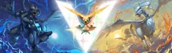 Pokemon anime spareribs pok mon reshiram zekrom victini Pad Gaming Mat Desk - Image 1