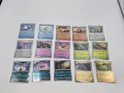 Pokemon Lot of 15 POKEBALL HOLO White Flare Card Lot - Image 1