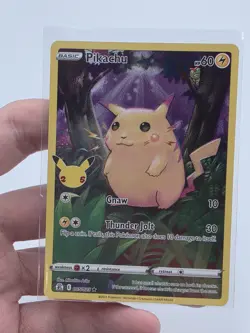 Pokemon TCG Celebrations Pikachu Holo Card 005/025 25th Anniversary - Image 1
