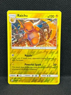 Pokemon Tcg Raichu 67/236 Sm-Cosmic Eclipse Reverse Holo - Image 1