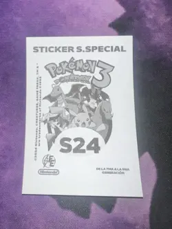 POKEMON POKEDEX 3 Sticker EF #494 VICTINI Peru Special Edition 2024 FOIL - Image 3