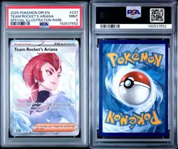 2025 POKEMON DRI EN-DESTINED RIVALS #237 TEAM ROCKET'S ARIANA PSA 9 - Image 3