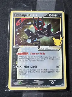 Sealed Pokemon Celebrations Greninja Gold Star Star Promo Holo Sealed #SWSH144 - Image 1