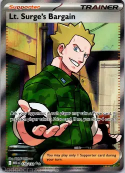 Lt. Surge's Bargain 170/132 Ultra Rare Mega Evolution Pokemon NM - Image 1